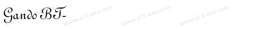 Gando BT字体转换